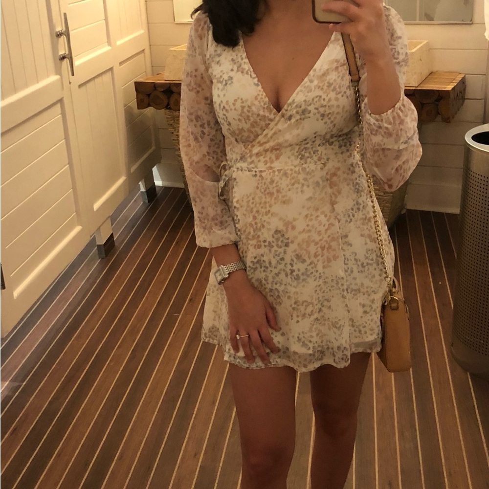 Abercrombie and Fitch chiffon wrap dress